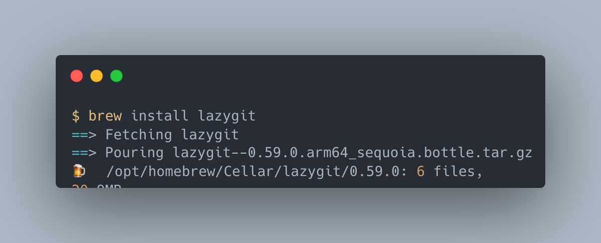lazygit のインストール